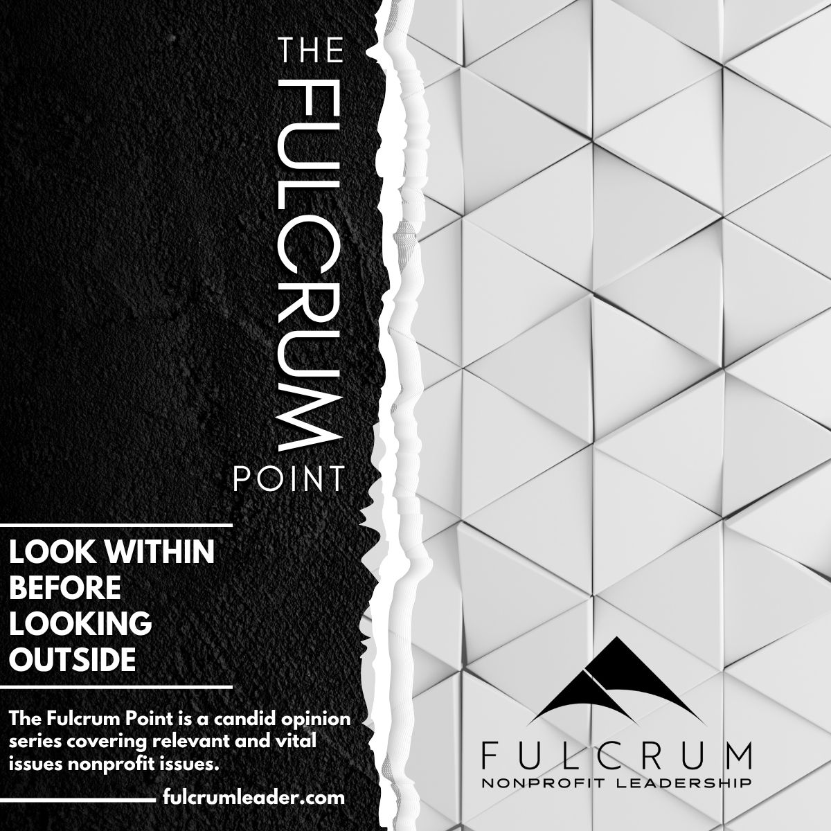 The Fulcrum Point - Opinion - Why Nonprofits Should Look Within Before Looking Outside