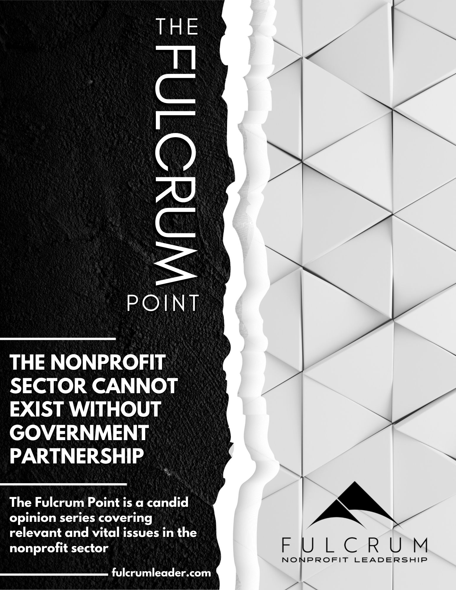The Fulcrum Point - Opinion - The Nonprofit Sector Cannot Exist Without Government Partnership