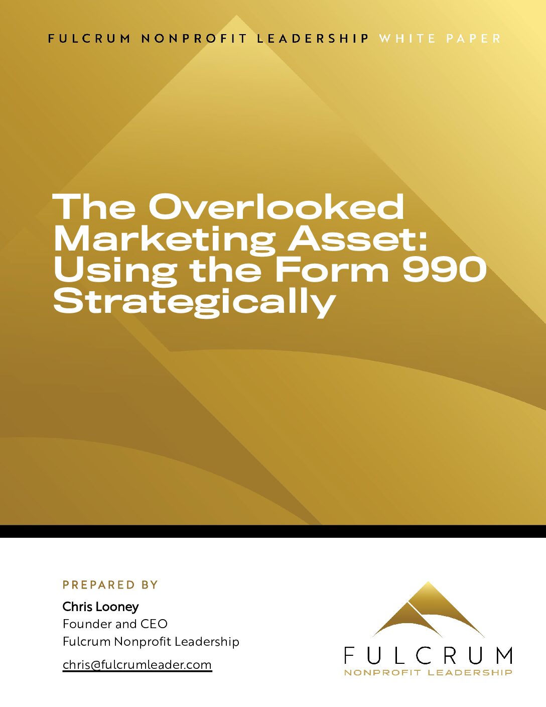 The Overlooked Marketing Asset: Using the Form 990 Strategically