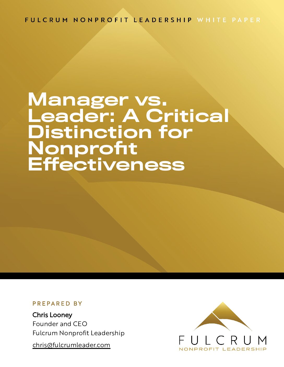 Manager vs. Leader: A Critical Distinction for Nonprofit Effectiveness