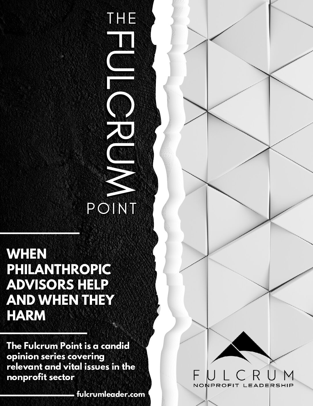 Fulcrum Point - Opinion - When Philanthropic Advisors Help and When They Harm