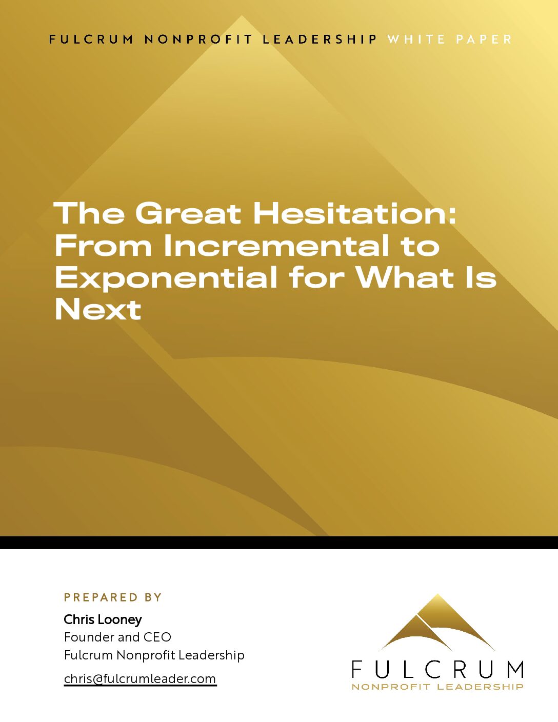 The Great Hesitation: From Incremental to Exponential for What Is Next