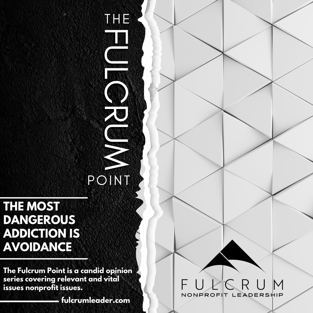 Addiction Fulcrum Point - Opinion - The Most Dangerous Addition in Nonprofit Leadership: Avoidance