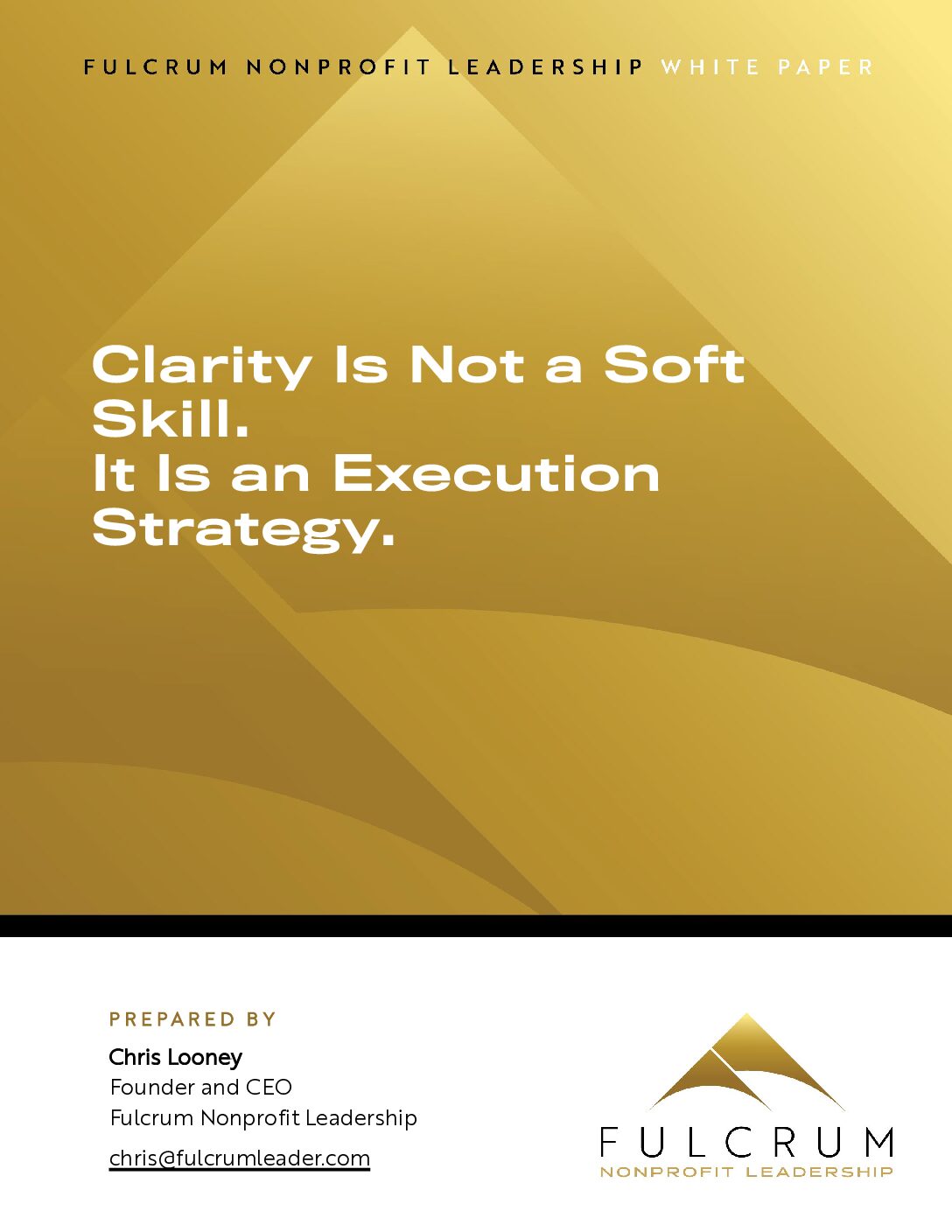 Clarity Is Not a Soft Skill.