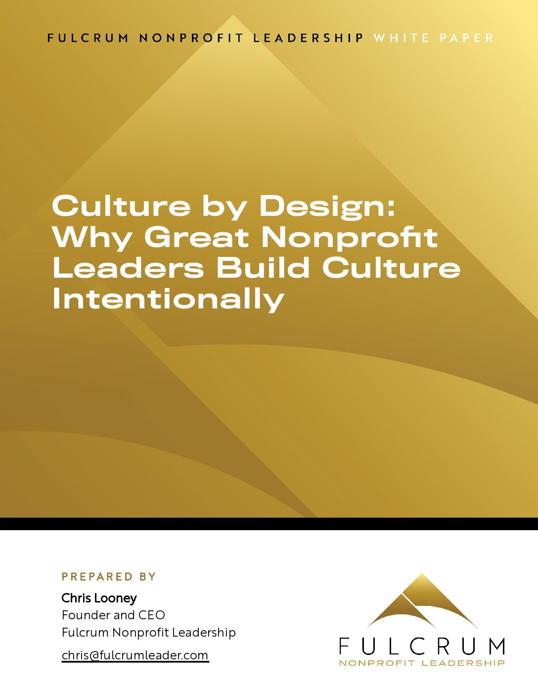 Culture by Design: Why Great Nonprofit Leaders Build Culture Intentionally