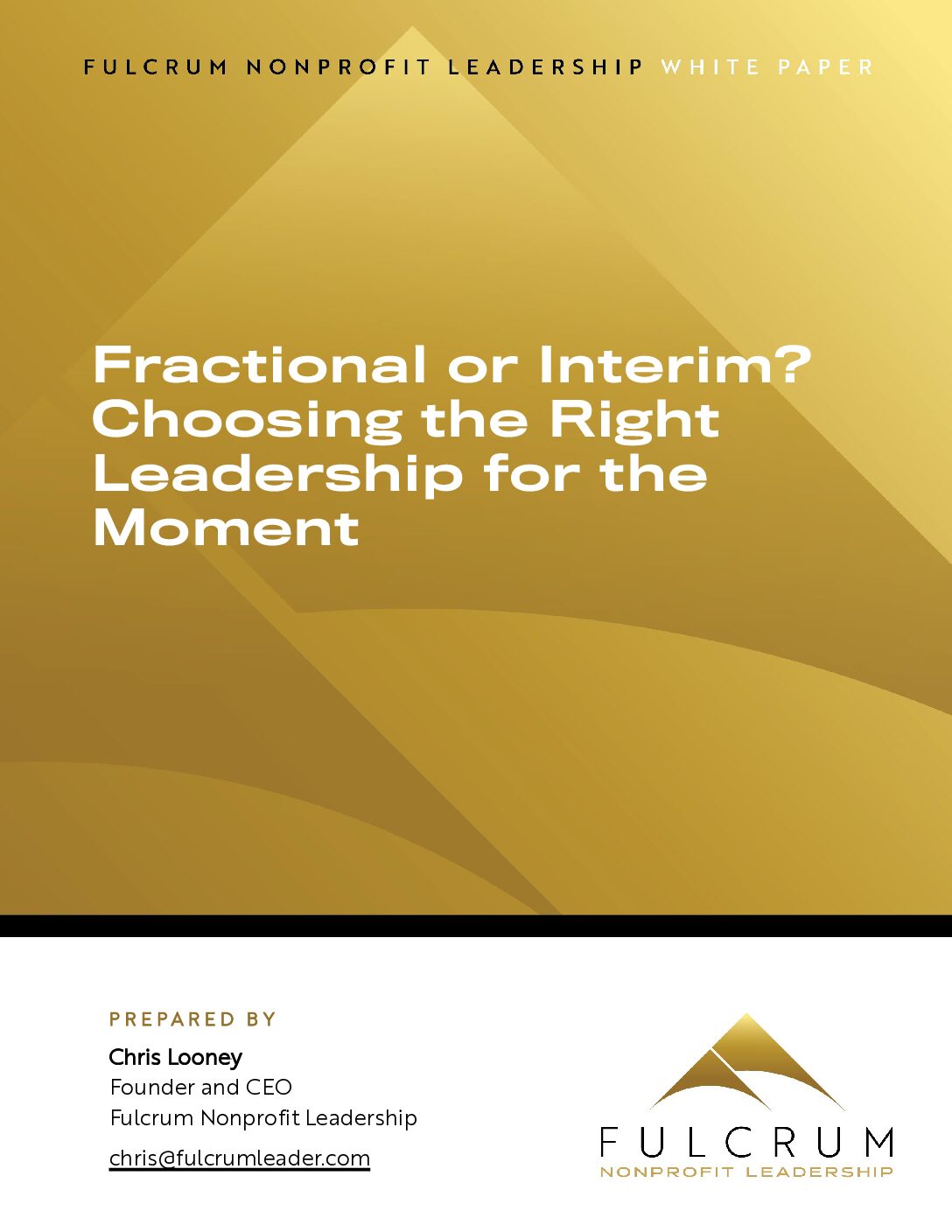 Fractional or Interim? Choosing the Right Leadership for the Moment